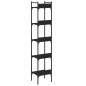 vidaXL Bücherregal 5 Böden Schwarz 35x30x174 cm Holzwerkstoff vidaXL Bücherregal 5 Böden Schwarz 35x30x174 cm Holzwerkstoff
