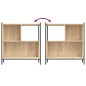 vidaXL Bücherregal Sonoma-Eiche 72x28x77,5 cm Holzwerkstoff vidaXL Bücherregal Sonoma-Eiche 72x28x77,5 cm Holzwerkstoff