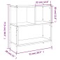 vidaXL Bücherregal Sonoma-Eiche 72x28x77,5 cm Holzwerkstoff vidaXL Bücherregal Sonoma-Eiche 72x28x77,5 cm Holzwerkstoff