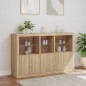 vidaXL Sideboard mit LED-Leuchten Sonoma-Eiche 162x37x100 cm vidaXL Sideboard mit LED-Leuchten Sonoma-Eiche 162x37x100 cm