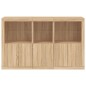 vidaXL Sideboard mit LED-Leuchten Sonoma-Eiche 162x37x100 cm vidaXL Sideboard mit LED-Leuchten Sonoma-Eiche 162x37x100 cm