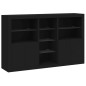 vidaXL Sideboard mit LED-Leuchten Schwarz 162x37x100 cm vidaXL Sideboard mit LED-Leuchten Schwarz 162x37x100 cm