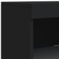 vidaXL Sideboard mit LED-Leuchten Schwarz 162x37x100 cm vidaXL Sideboard mit LED-Leuchten Schwarz 162x37x100 cm