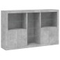 vidaXL Sideboard mit LED-Leuchten Betongrau 162x37x100 cm vidaXL Sideboard mit LED-Leuchten Betongrau 162x37x100 cm
