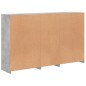 vidaXL Sideboard mit LED-Leuchten Betongrau 162x37x100 cm vidaXL Sideboard mit LED-Leuchten Betongrau 162x37x100 cm
