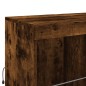 vidaXL Sideboard mit LED-Leuchten Räuchereiche 283x37x100 cm vidaXL Sideboard mit LED-Leuchten Räuchereiche 283x37x100 cm