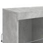 vidaXL Sideboard mit LED-Leuchten Betongrau 202x37x100 cm vidaXL Sideboard mit LED-Leuchten Betongrau 202x37x100 cm
