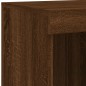 vidaXL Sideboard mit LED-Leuchten Braun Eichen-Optik 202x37x100 cm vidaXL Sideboard mit LED-Leuchten Braun Eichen-Optik 202x37x100 cm