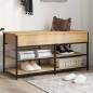 vidaXL Schuhbank Sonoma-Eiche 100x42,5x50 cm Holzwerkstoff vidaXL Schuhbank Sonoma-Eiche 100x42,5x50 cm Holzwerkstoff