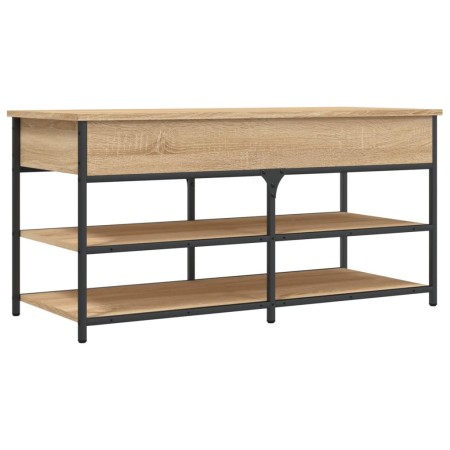 vidaXL Schuhbank Sonoma-Eiche 100x42,5x50 cm Holzwerkstoff