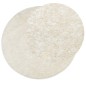 vidaXL Teppich ISTAN Hochflor Glänzend Creme Ø 100 cm vidaXL Teppich ISTAN Hochflor Glänzend Creme Ø 100 cm