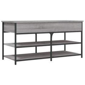 vidaXL Schuhbank Grau Sonoma 100x42,5x50 cm Holzwerkstoff