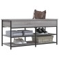 vidaXL Schuhbank Grau Sonoma 100x42,5x50 cm Holzwerkstoff vidaXL Schuhbank Grau Sonoma 100x42,5x50 cm Holzwerkstoff
