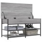 vidaXL Schuhbank Grau Sonoma 100x42,5x50 cm Holzwerkstoff vidaXL Schuhbank Grau Sonoma 100x42,5x50 cm Holzwerkstoff