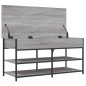 vidaXL Schuhbank Grau Sonoma 100x42,5x50 cm Holzwerkstoff vidaXL Schuhbank Grau Sonoma 100x42,5x50 cm Holzwerkstoff