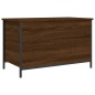 vidaXL Sitzbank mit Stauraum Braun Eiche 80x42,5x50 cm Holzwerkstoff vidaXL Sitzbank mit Stauraum Braun Eiche 80x42,5x50 cm Holzwerkstoff