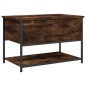 vidaXL Sitzbank mit Stauraum Räuchereiche 70x42,5x47 cm Holzwerkstoff vidaXL Sitzbank mit Stauraum Räuchereiche 70x42,5x47 cm Holzwerkstoff