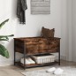 vidaXL Sitzbank mit Stauraum Räuchereiche 70x42,5x47 cm Holzwerkstoff vidaXL Sitzbank mit Stauraum Räuchereiche 70x42,5x47 cm Holzwerkstoff