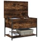 vidaXL Sitzbank mit Stauraum Räuchereiche 70x42,5x47 cm Holzwerkstoff vidaXL Sitzbank mit Stauraum Räuchereiche 70x42,5x47 cm Holzwerkstoff