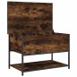 vidaXL Sitzbank mit Stauraum Räuchereiche 70x42,5x47 cm Holzwerkstoff vidaXL Sitzbank mit Stauraum Räuchereiche 70x42,5x47 cm Holzwerkstoff