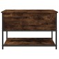 vidaXL Sitzbank mit Stauraum Räuchereiche 70x42,5x47 cm Holzwerkstoff vidaXL Sitzbank mit Stauraum Räuchereiche 70x42,5x47 cm Holzwerkstoff