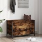 vidaXL Sitzbank mit Stauraum Räuchereiche 80x42,5x50 cm Holzwerkstoff vidaXL Sitzbank mit Stauraum Räuchereiche 80x42,5x50 cm Holzwerkstoff