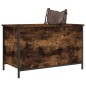 vidaXL Sitzbank mit Stauraum Räuchereiche 80x42,5x50 cm Holzwerkstoff vidaXL Sitzbank mit Stauraum Räuchereiche 80x42,5x50 cm Holzwerkstoff