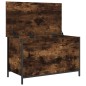 vidaXL Sitzbank mit Stauraum Räuchereiche 80x42,5x50 cm Holzwerkstoff vidaXL Sitzbank mit Stauraum Räuchereiche 80x42,5x50 cm Holzwerkstoff