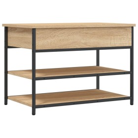 vidaXL Schuhbank Sonoma-Eiche 70x42,5x50 cm Holzwerkstoff