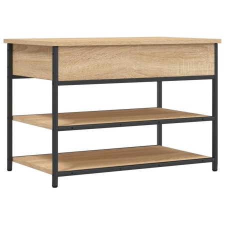 vidaXL Schuhbank Sonoma-Eiche 70x42,5x50 cm Holzwerkstoff