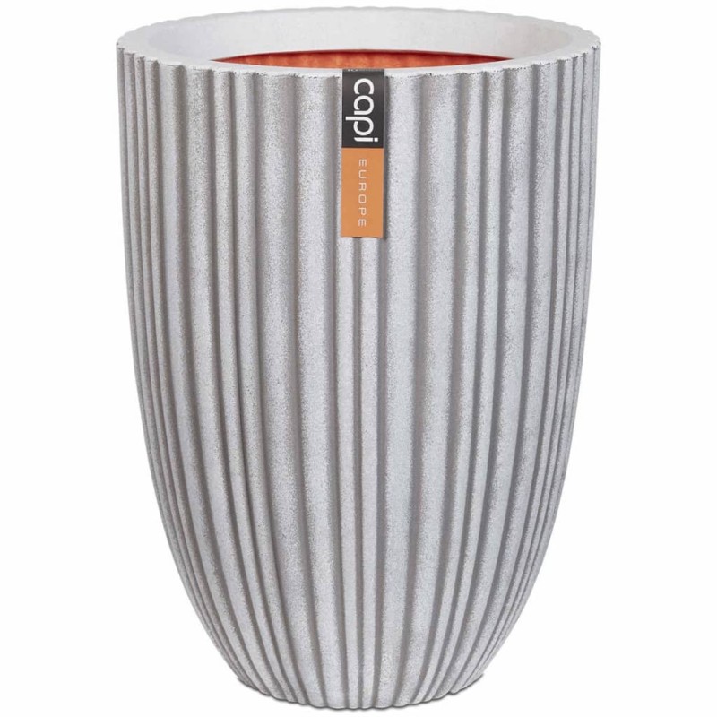 Capi Blumenkübel Urban Tube Elegant Niedrig 55x73cm Elfenbein PKIVT785 Capi Blumenkübel Urban Tube Elegant Niedrig 55x73cm Elfenbein PKIVT785