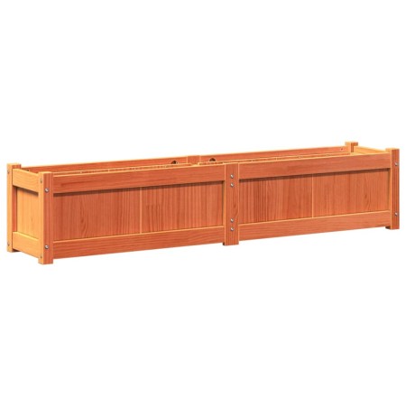 vidaXL Pflanzkübel Wachsbraun 150x31x31 cm Massivholz Kiefer