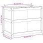vidaXL Pflanzkübel Wachsbraun 90x50x70 cm Massivholz Kiefer vidaXL Pflanzkübel Wachsbraun 90x50x70 cm Massivholz Kiefer