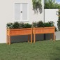 vidaXL Pflanzkübel mit Beinen 2 Stk. Wachsbraun Massivholz Kiefer vidaXL Pflanzkübel mit Beinen 2 Stk. Wachsbraun Massivholz Kiefer