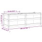 vidaXL Pflanzkübel Wachsbraun 150x50x50 cm Massivholz Kiefer vidaXL Pflanzkübel Wachsbraun 150x50x50 cm Massivholz Kiefer