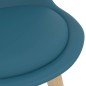 vidaXL Barhocker 2 Stk. Türkis PP und Massivholz Buche vidaXL Barhocker 2 Stk. Türkis PP und Massivholz Buche