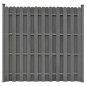 vidaXL Zaunelement mit 2 Pfosten WPC 180x180 cm Grau vidaXL Zaunelement mit 2 Pfosten WPC 180x180 cm Grau
