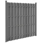 vidaXL Zaunelement mit 2 Pfosten WPC 180x180 cm Grau vidaXL Zaunelement mit 2 Pfosten WPC 180x180 cm Grau