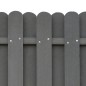 vidaXL Zaunelement mit 2 Pfosten WPC 180x180 cm Grau vidaXL Zaunelement mit 2 Pfosten WPC 180x180 cm Grau