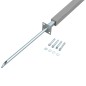 vidaXL Zaunelement mit 2 Pfosten WPC 180x180 cm Grau vidaXL Zaunelement mit 2 Pfosten WPC 180x180 cm Grau