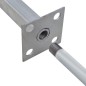 vidaXL Zaunelement mit 2 Pfosten WPC 180x180 cm Grau vidaXL Zaunelement mit 2 Pfosten WPC 180x180 cm Grau
