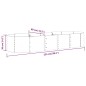 vidaXL Hochbeet Pulverbeschichteter Stahl 224x80x36 cm Grau vidaXL Hochbeet Pulverbeschichteter Stahl 224x80x36 cm Grau