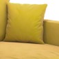 vidaXL 3-tlg. Sofagarnitur mit Kissen Gelb Samt vidaXL 3-tlg. Sofagarnitur mit Kissen Gelb Samt