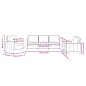 vidaXL 3-tlg. Sofagarnitur mit Kissen Rosa Samt vidaXL 3-tlg. Sofagarnitur mit Kissen Rosa Samt