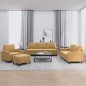 vidaXL 4-tlg. Sofagarnitur mit Kissen Braun Samt vidaXL 4-tlg. Sofagarnitur mit Kissen Braun Samt
