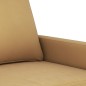 vidaXL 2-tlg. Sofagarnitur mit Kissen Braun Samt vidaXL 2-tlg. Sofagarnitur mit Kissen Braun Samt