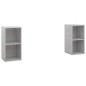 vidaXL TV-Schränke 2 Stk. Betongrau 72x35x36,5 cm Holzwerkstoff vidaXL TV-Schränke 2 Stk. Betongrau 72x35x36,5 cm Holzwerkstoff