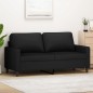 vidaXL 2-Sitzer-Sofa Schwarz 140 cm Samt vidaXL 2-Sitzer-Sofa Schwarz 140 cm Samt