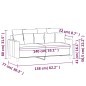 vidaXL 2-Sitzer-Sofa Hellgrau 140 cm Samt vidaXL 2-Sitzer-Sofa Hellgrau 140 cm Samt