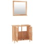 vidaXL 2-tlg. Badmöbel-Set Massivholz Nussbaum vidaXL 2-tlg. Badmöbel-Set Massivholz Nussbaum